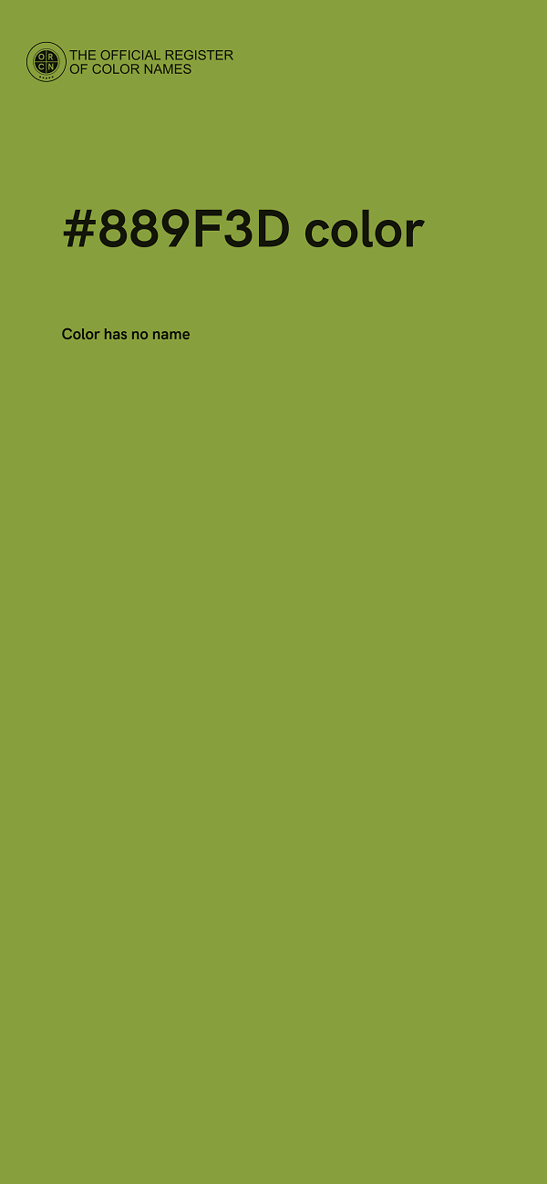 #889F3D color image