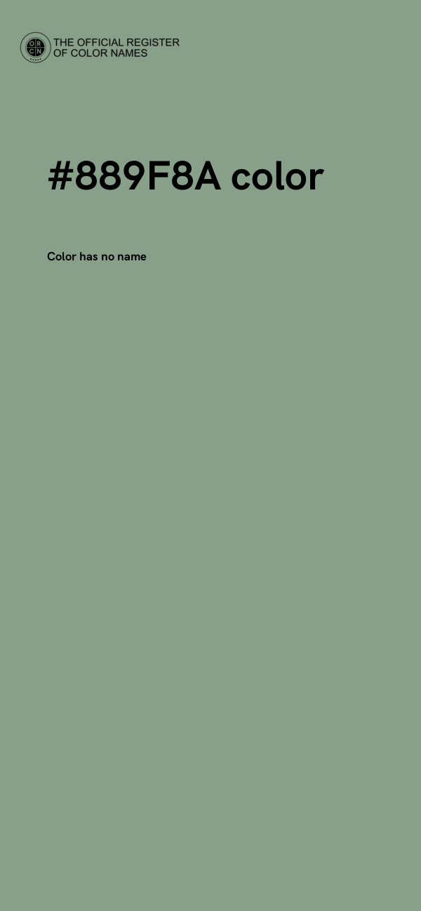 #889F8A color image