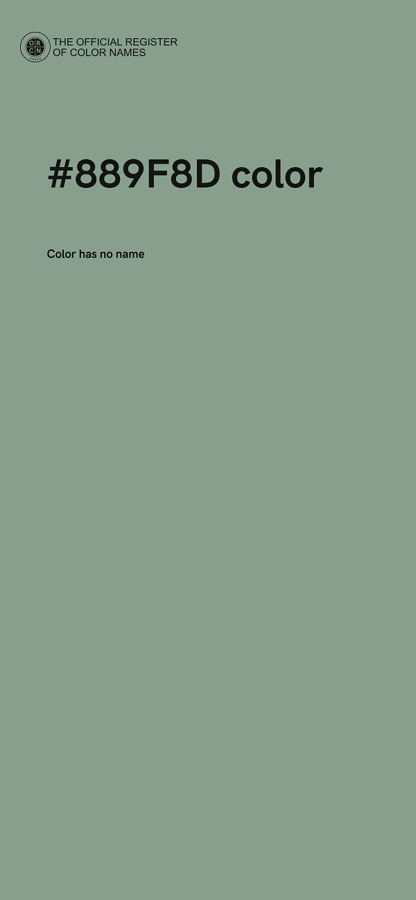 #889F8D color image