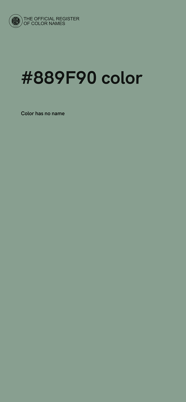 #889F90 color image