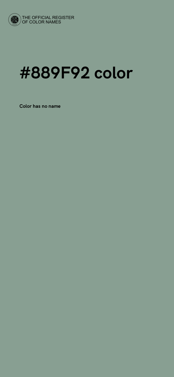 #889F92 color image