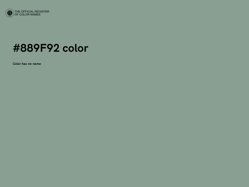 #889F92 color image