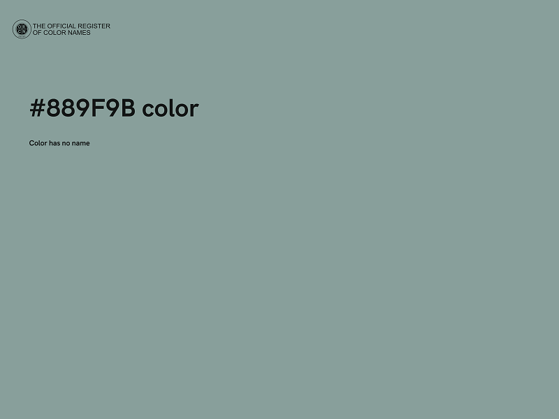 #889F9B color image