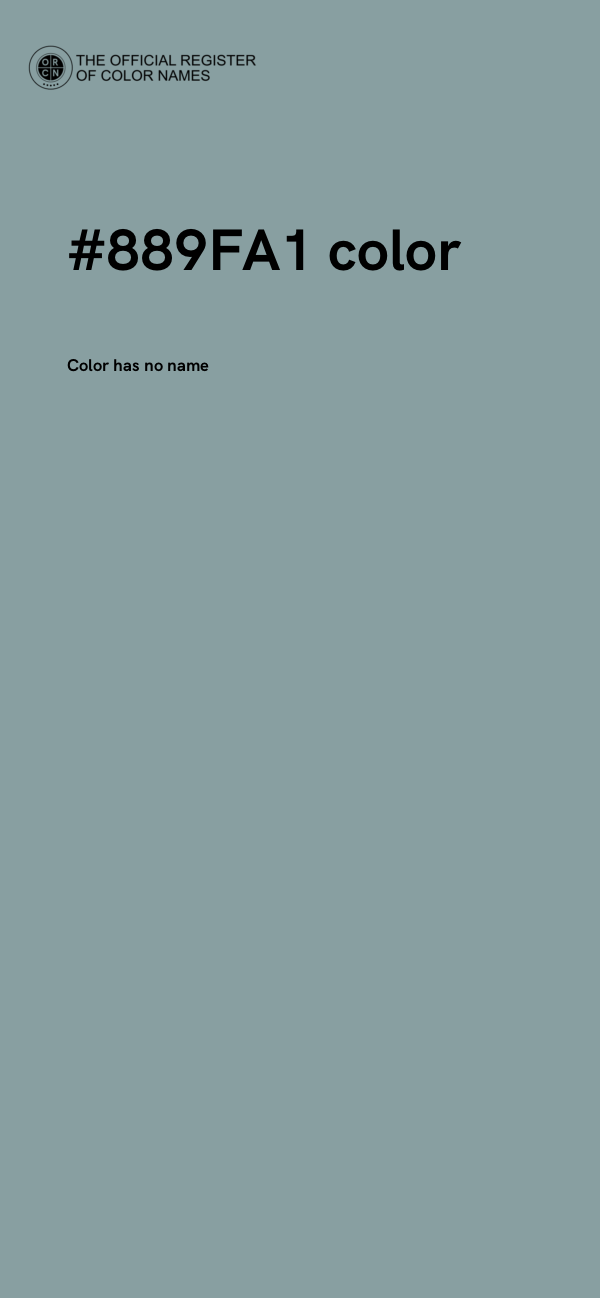 #889FA1 color image