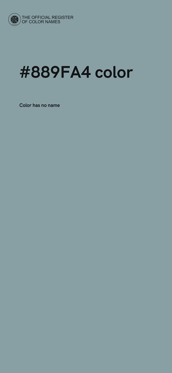 #889FA4 color image