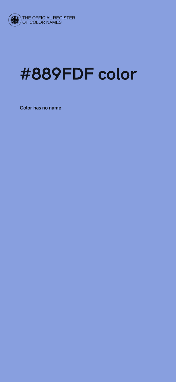 #889FDF color image