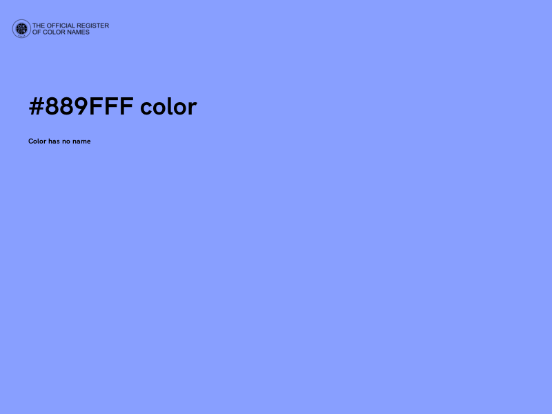 #889FFF color image
