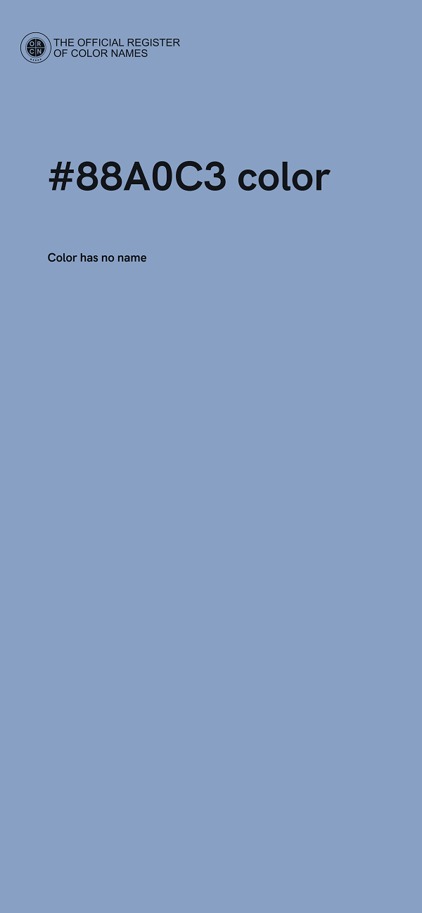 #88A0C3 color image