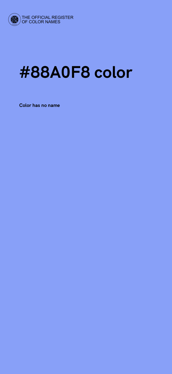 #88A0F8 color image