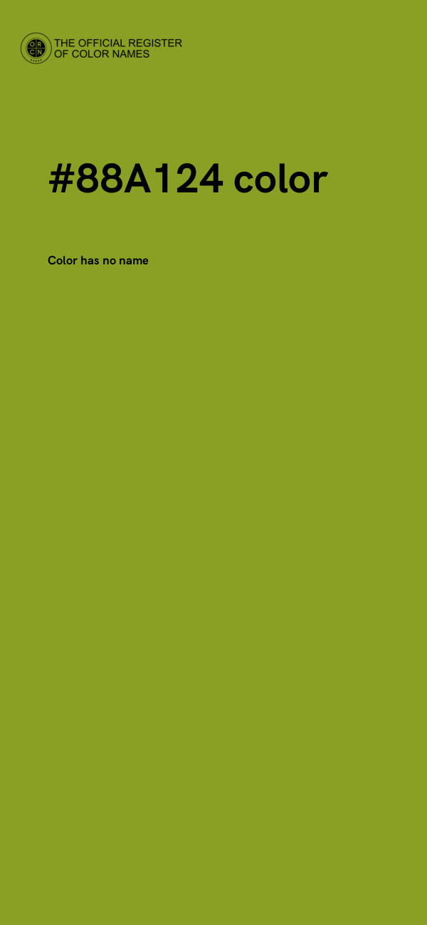 #88A124 color image