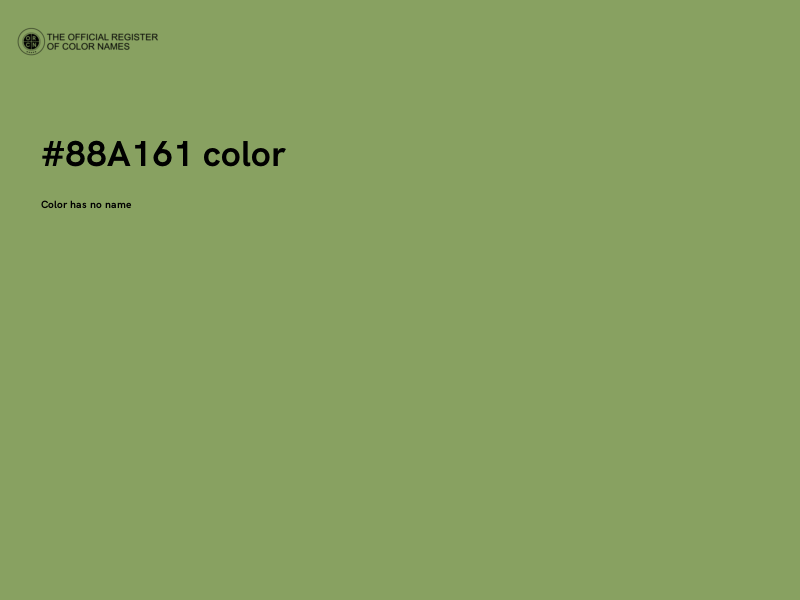 #88A161 color image