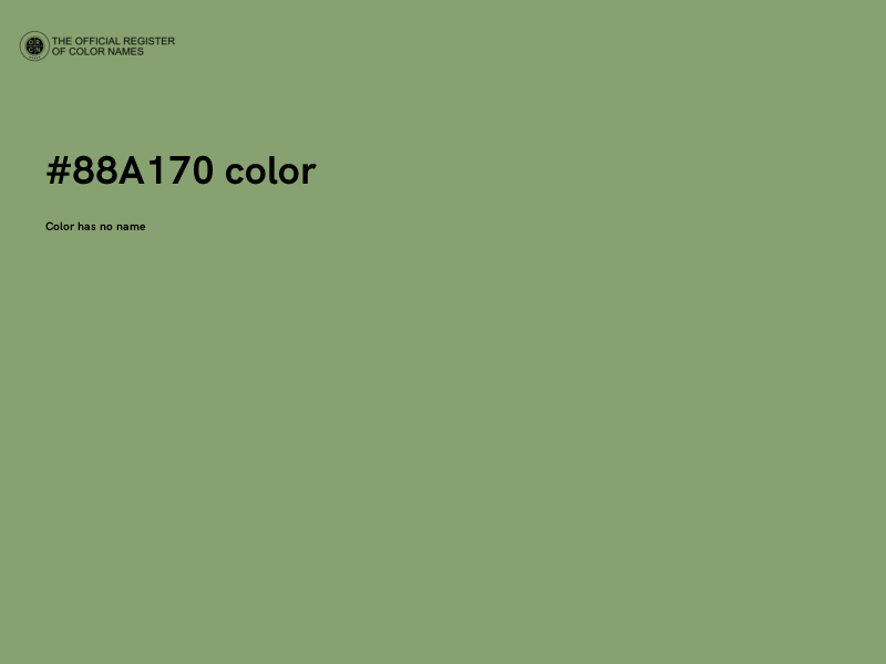 #88A170 color image