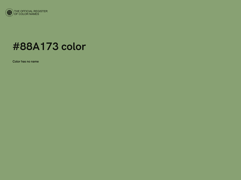 #88A173 color image