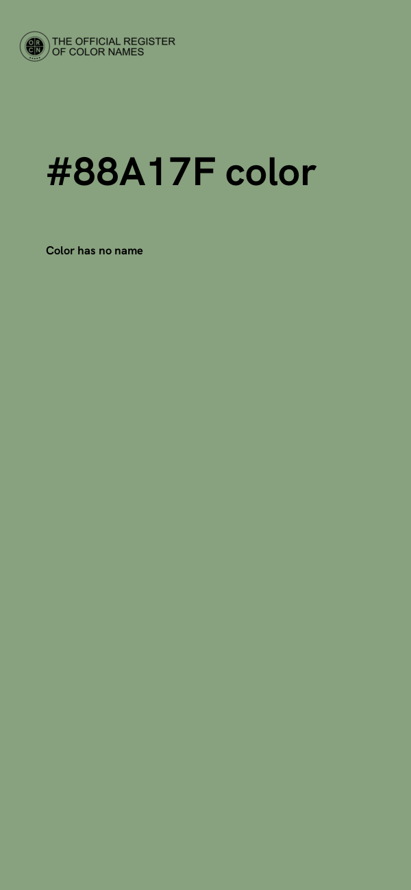 #88A17F color image