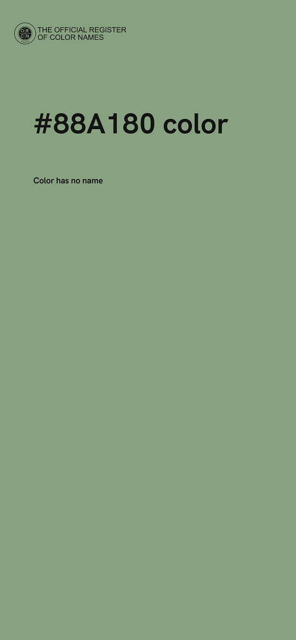 #88A180 color image