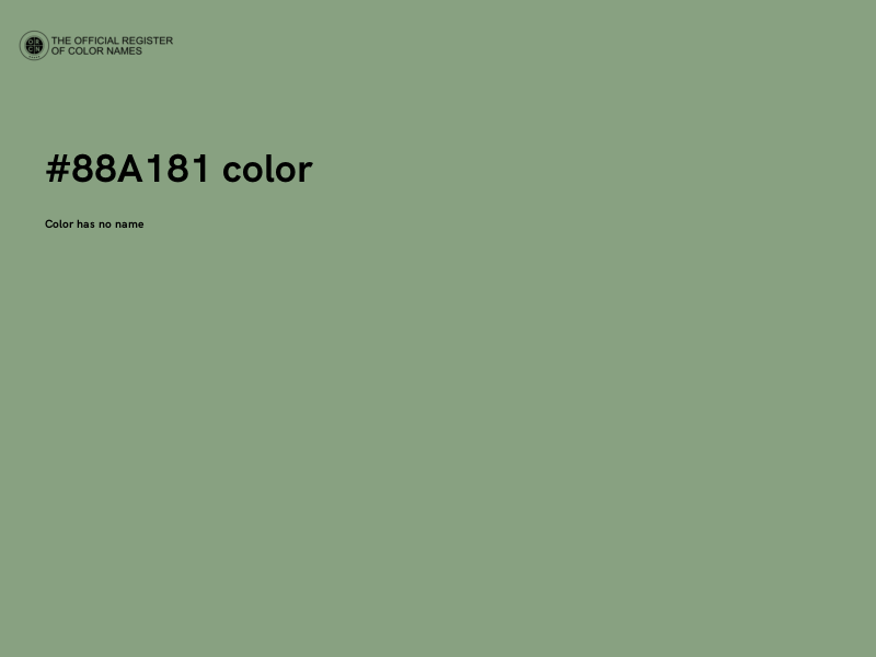 #88A181 color image