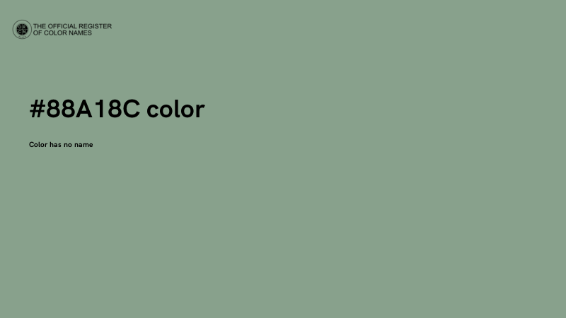 #88A18C color image