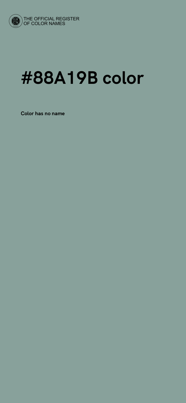 #88A19B color image