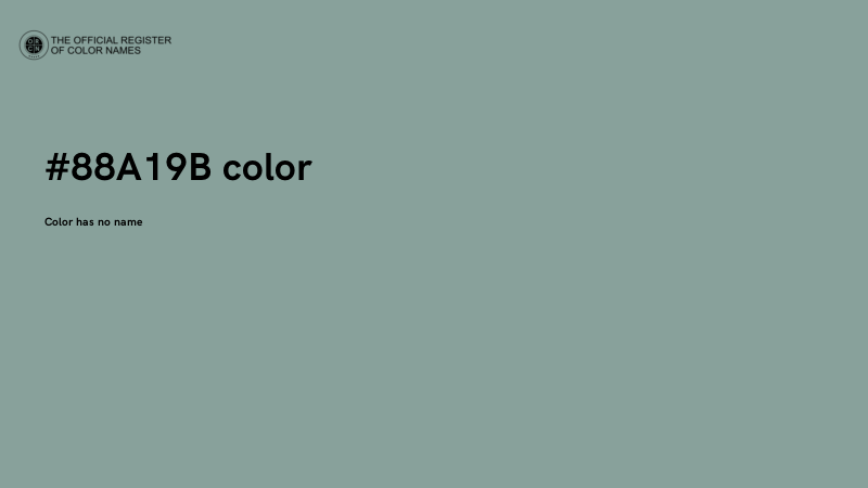 #88A19B color image