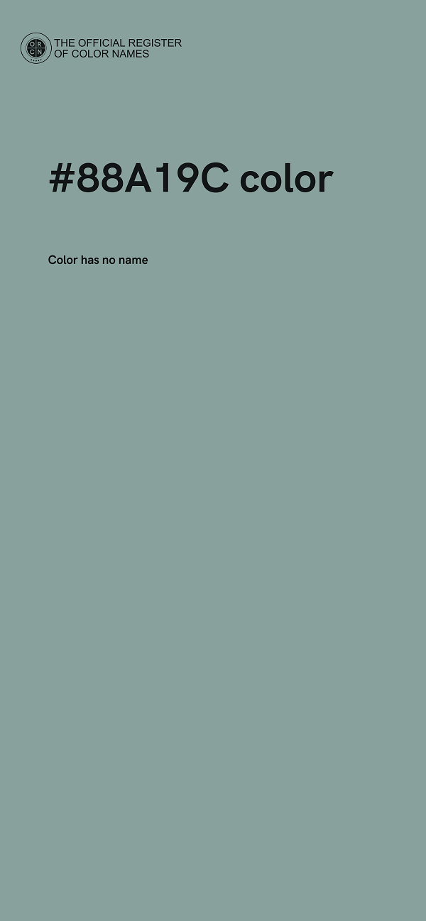 #88A19C color image