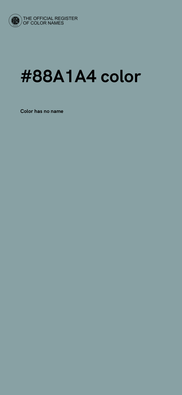 #88A1A4 color image