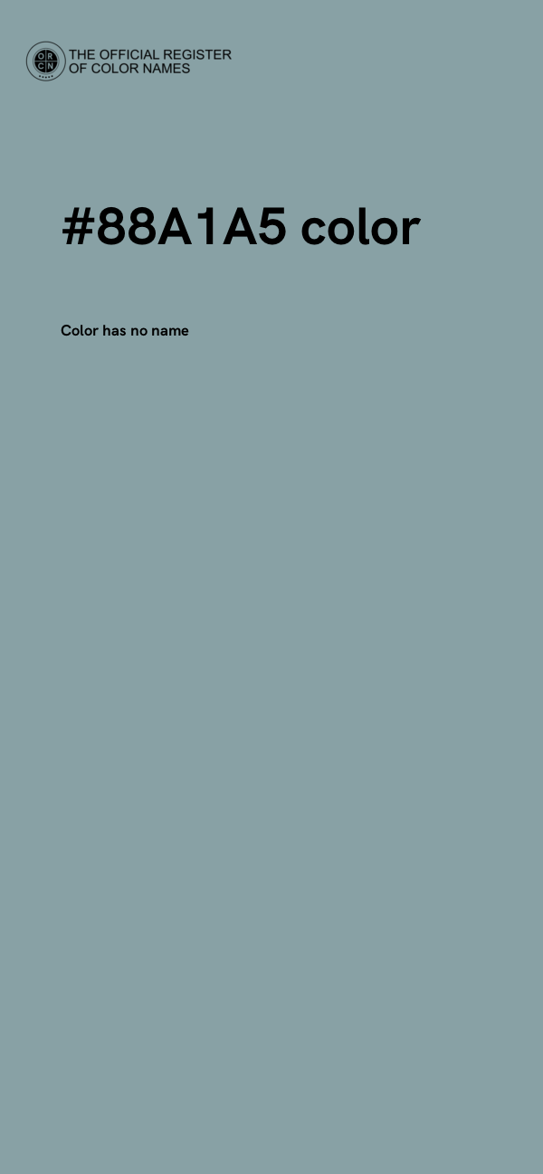 #88A1A5 color image
