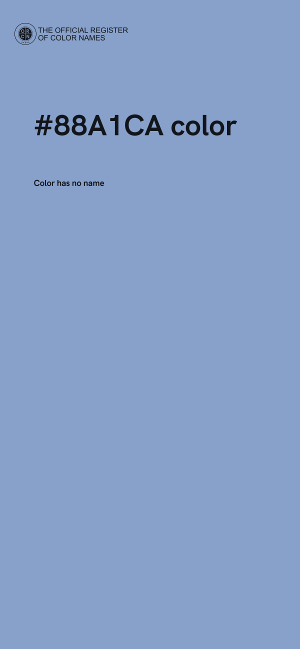#88A1CA color image
