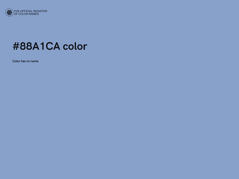 #88A1CA color image