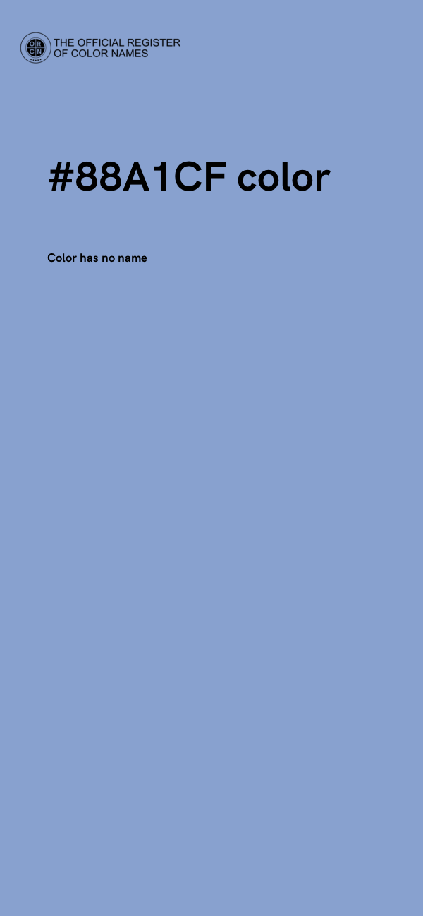 #88A1CF color image