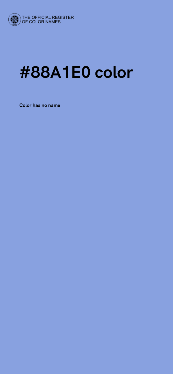 #88A1E0 color image