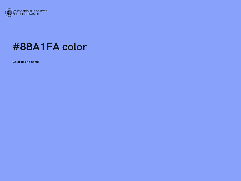 #88A1FA color image