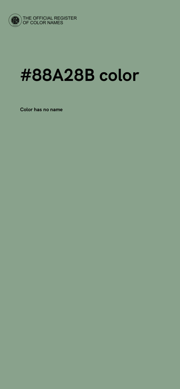 #88A28B color image