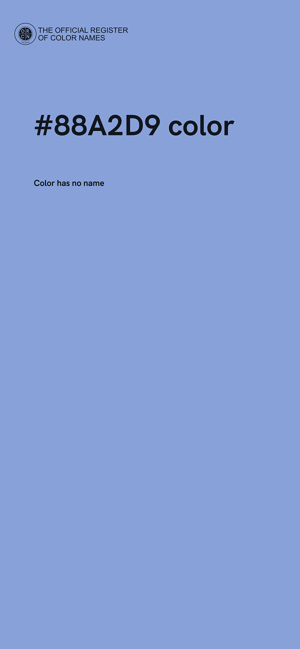#88A2D9 color image