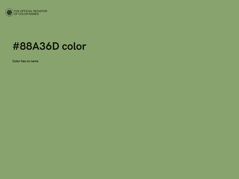 #88A36D color image