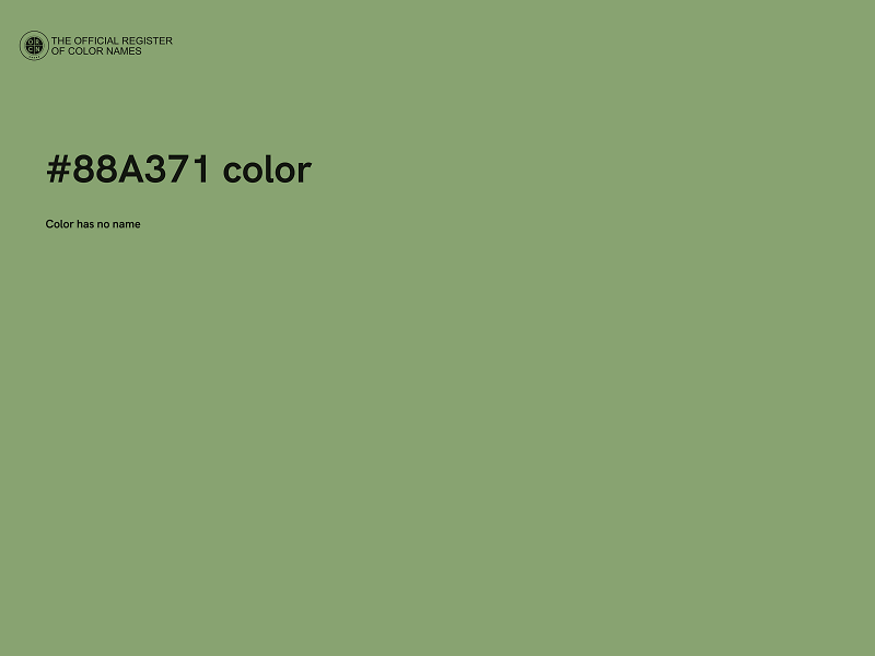 #88A371 color image