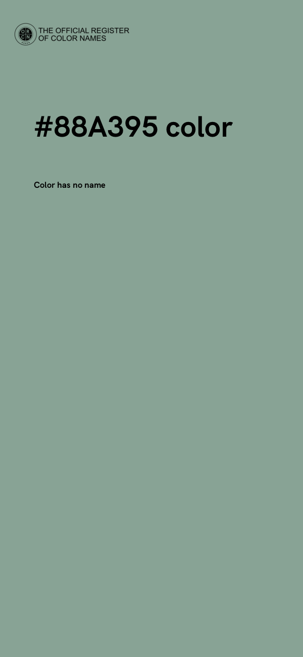 #88A395 color image