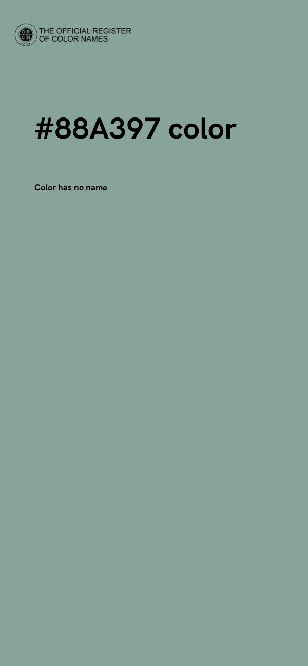 #88A397 color image