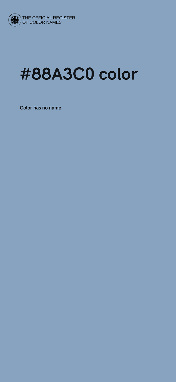 #88A3C0 color image