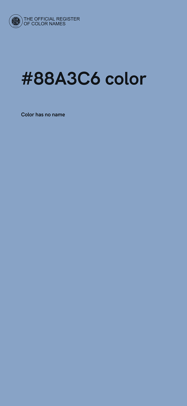 #88A3C6 color image