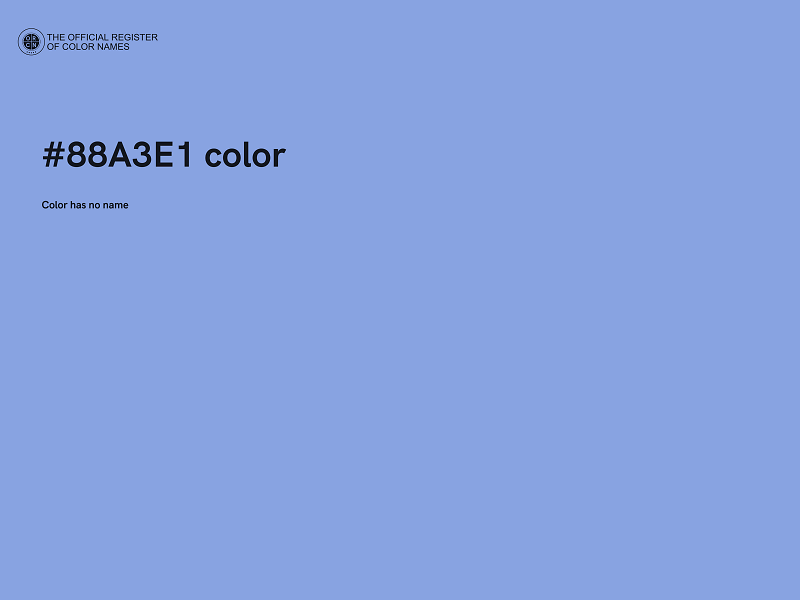 #88A3E1 color image