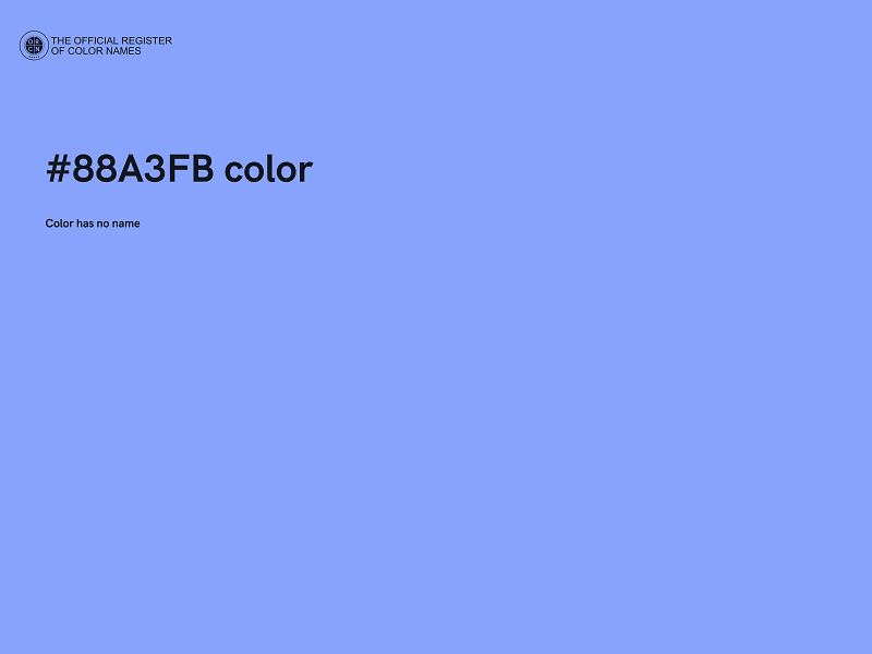 #88A3FB color image