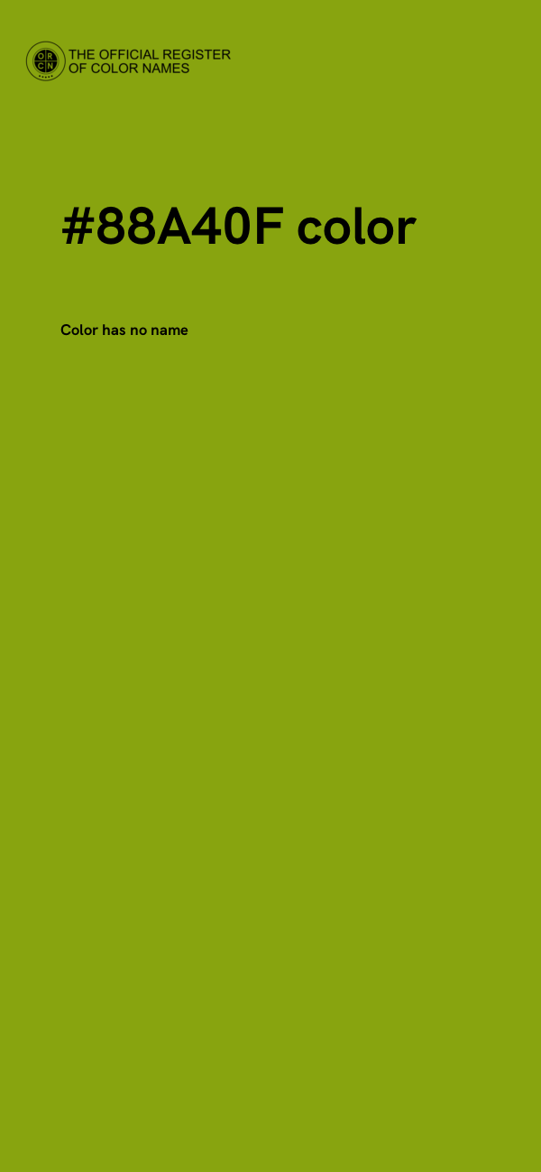 #88A40F color image