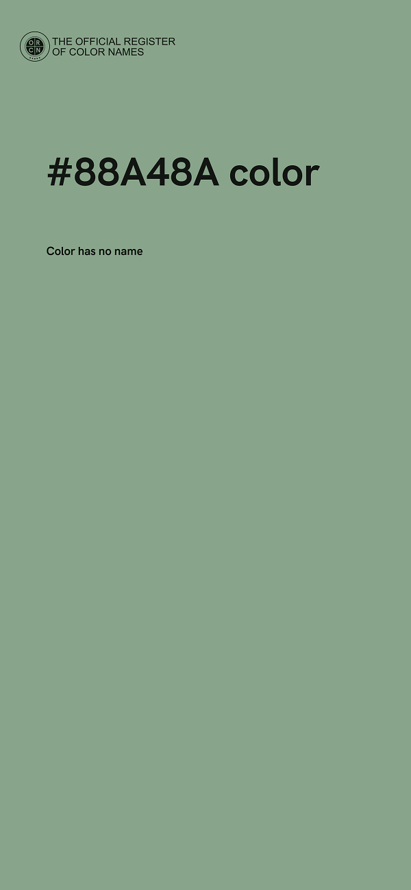 #88A48A color image