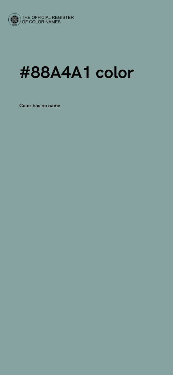 #88A4A1 color image