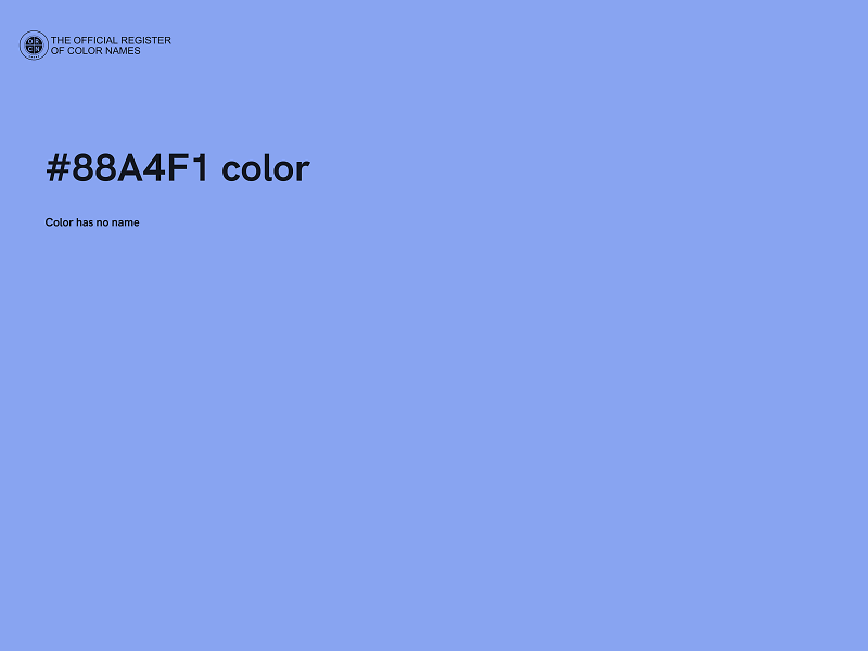 #88A4F1 color image