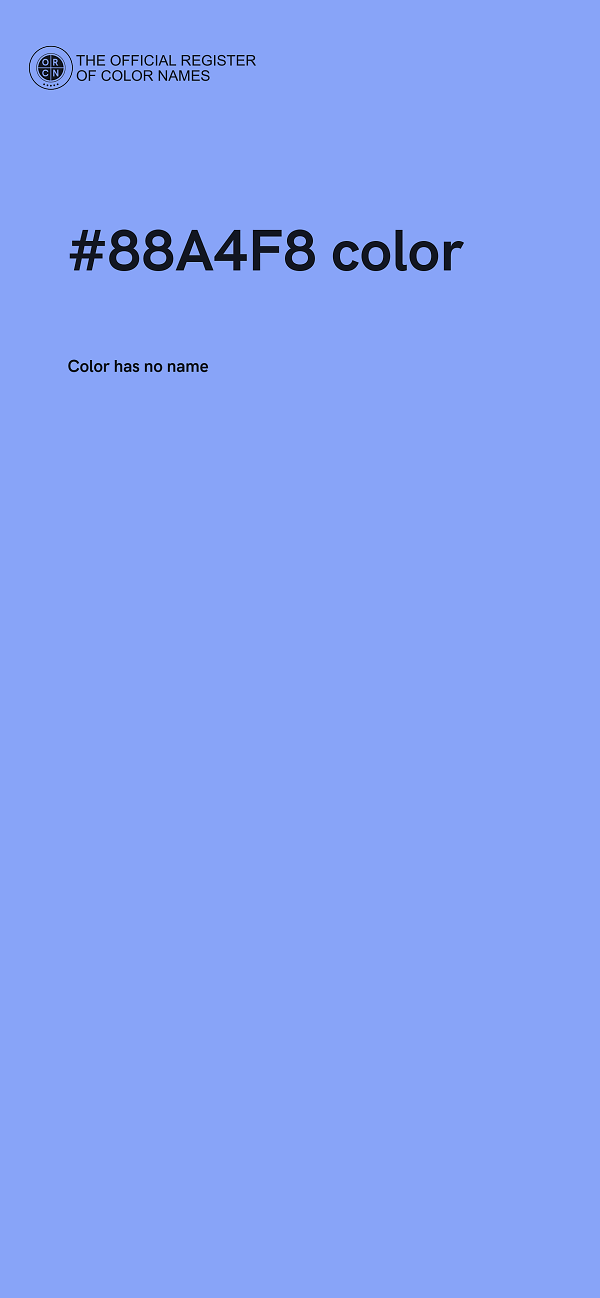 #88A4F8 color image