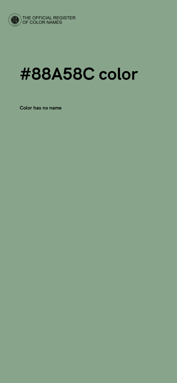 #88A58C color image