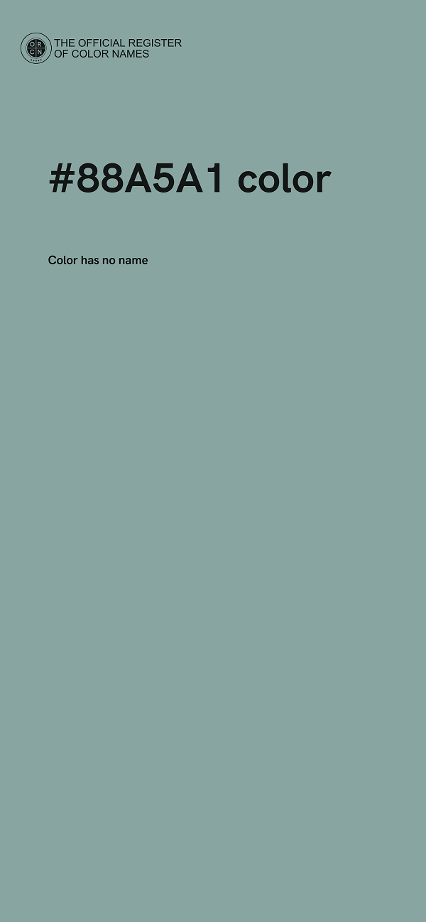 #88A5A1 color image