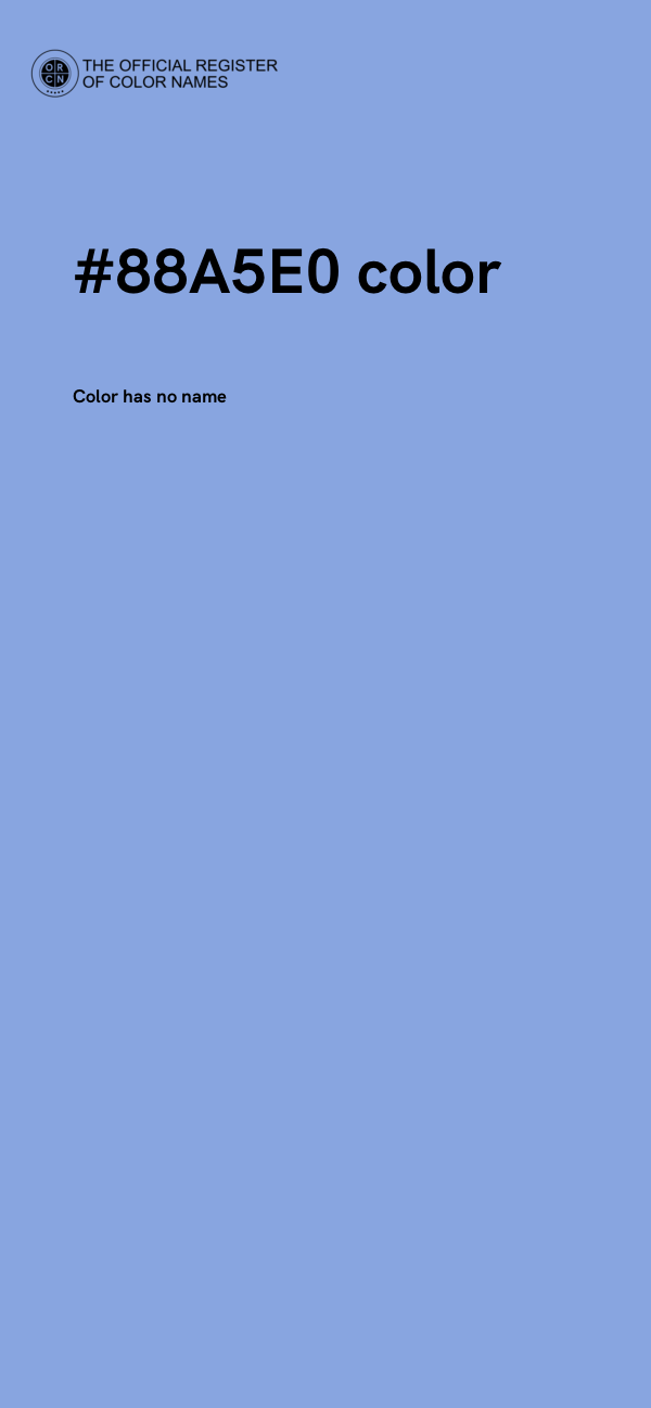 #88A5E0 color image