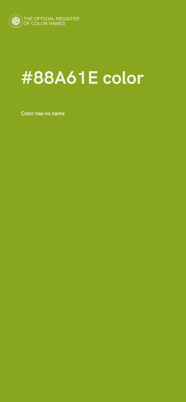 #88A61E color image